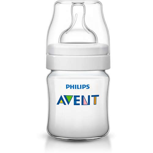 Avent пластмасово шише Classic+ 125 мл (0+ м.)