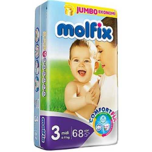 Molfix Comfort Fix Midi 3 (4-9 кг) 68 броя
