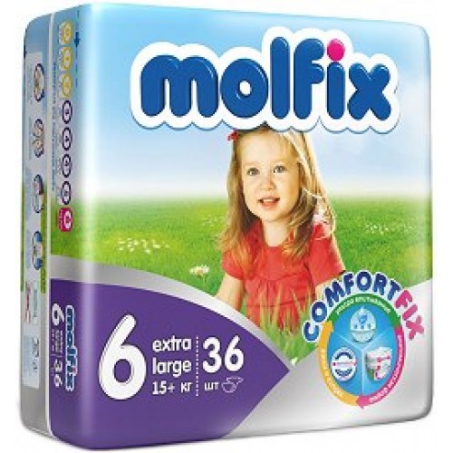 Molfix Comfort Fix Extra Large 6 (16+ кг) 36 броя