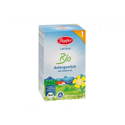 Lactana Bio 1 LC-PUFA мляко за кърмачета (0 - 6 м.) 600 гр.